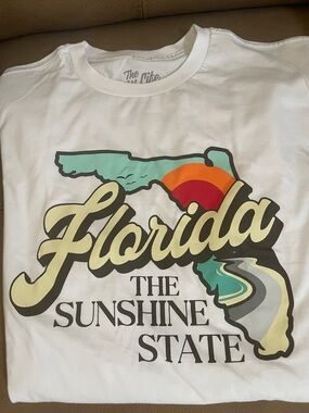 Florida Sunshine State Graphic Tee - White